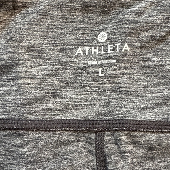 Athleta Heathered Gray Leggings Large - Picture 2 of 5